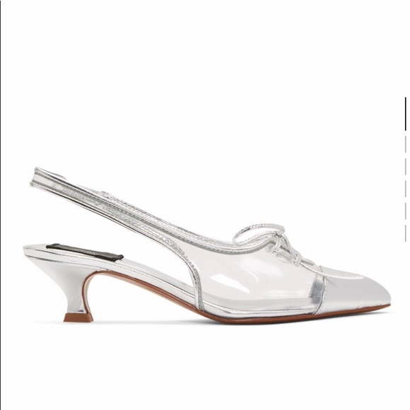 Marc Jacobs Transparent and Silver Cap Toe Shoes - Picture 4 of 5